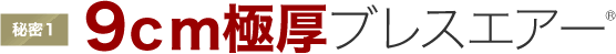 秘密１ ９ｃｍ極厚ブレスエアー