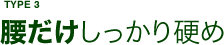 TYPE3 腰だけしっかり硬め
