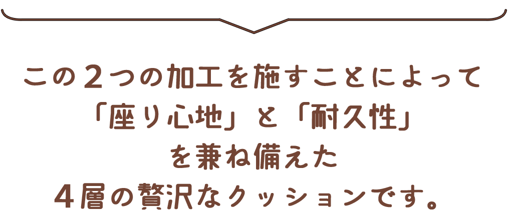 ミルフィーユ座クッション