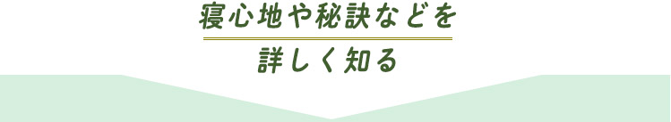 寝ごこちや秘訣などを詳しく知る