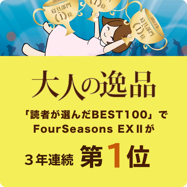 大人の逸品「読者が選んだBEST100」でFourSeasons EXⅡが3年連続 第1位