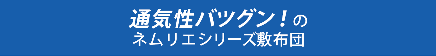 天日干し必要なし！のネムリエシリーズ敷布団